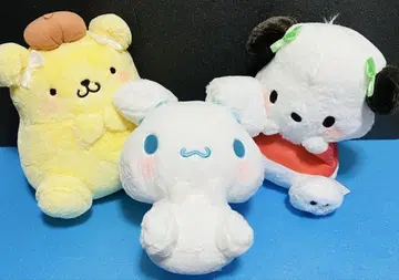 산리오 캐릭터즈 동글동글 귀 BIG 봉제 인형 3종 세트