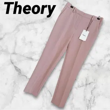 미사용 새상품 theory 띠어리 테이퍼드 슬림 크롭 팬츠 핑크