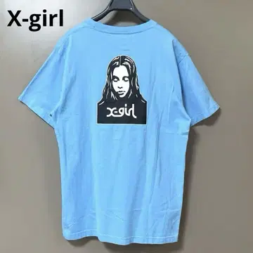 X-girl 티셔츠 백 프린트