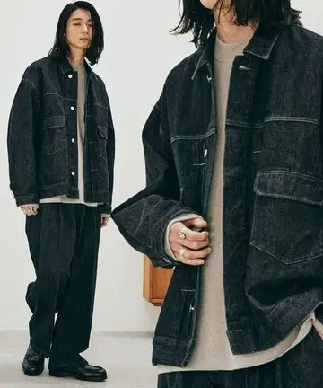 WYM HEAVY OZ WIDE DENIM SET-UP