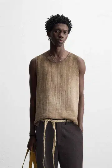 ZARA 주름 가공 탱크탑