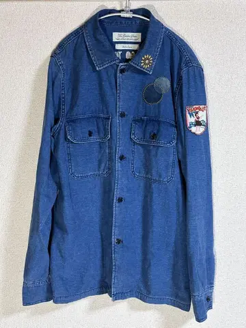 새상품급 REMI RELIEF x BEAMS PLUS 데님 웨스턴 셔츠