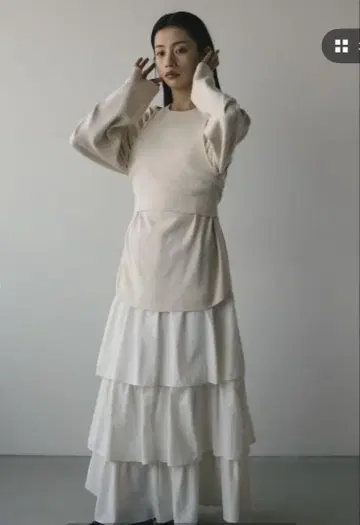 STYLEMIXER 티어드 플레어 스커트 M 사이즈