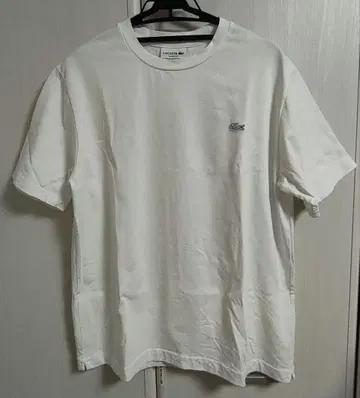 LACOSTE CLASSIC FIT 화이트 T셔츠 US L