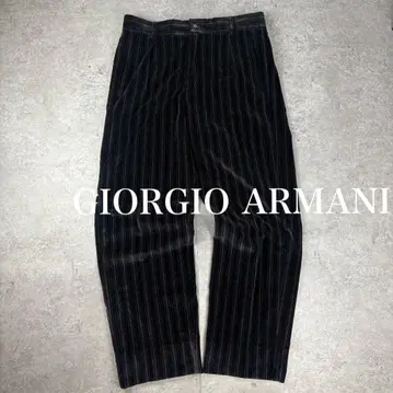 조르지오 아르마니 ARMANI 50 코튼 벨로아 슬랙스 팬츠