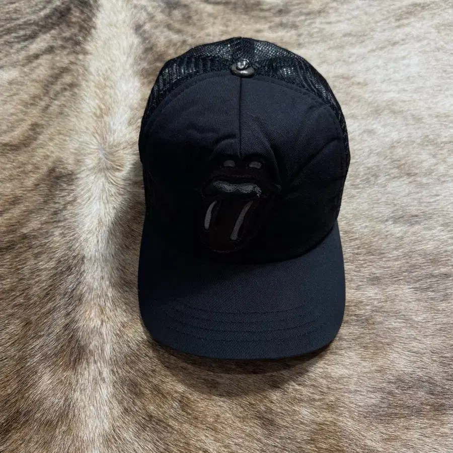 帽子 CHROME HEARTS THE ROLLING STONES CAP Chrome Hearts Rolling Stones Leather Patch 5-Panel Hat