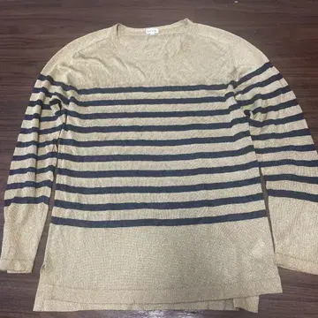 Paul Smith 골드 네이비 스트라이프 니트 L