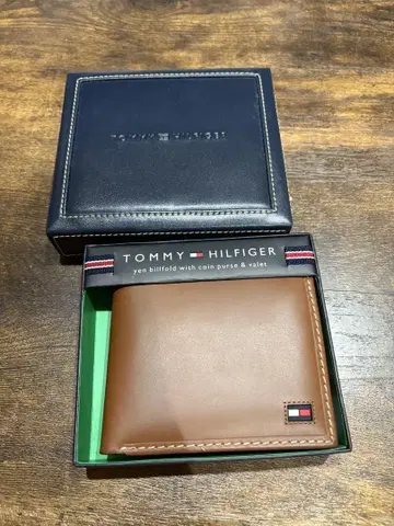 TOMMY HILFIGER 접이식 지갑 브라운