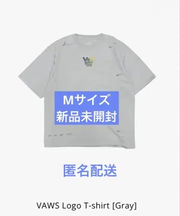 미개봉 새상품 Vaundy VAWS 로고 티셔츠 M 사이즈 그레이