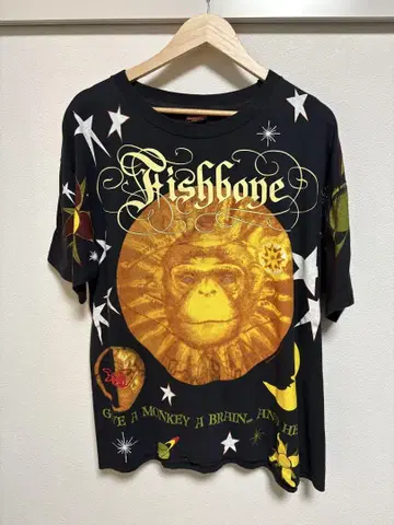 FISHBONE 오버 프린트 티셔츠 XL 사이즈 피쉬본