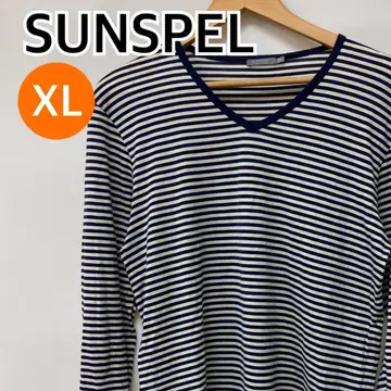 SUNSPEL 상의 긴팔 t셔츠 화이트 블루 XL [ CT1443 ]