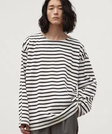 [WYM] BORDER WIDE L/S-TEE
