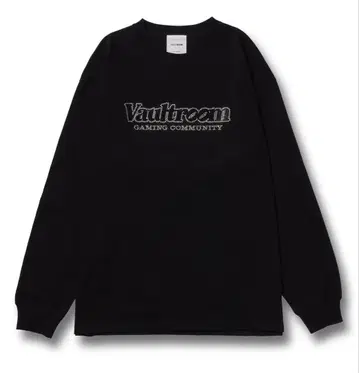 VGC RHINESTONE L/S TEE / BLK vaultroom