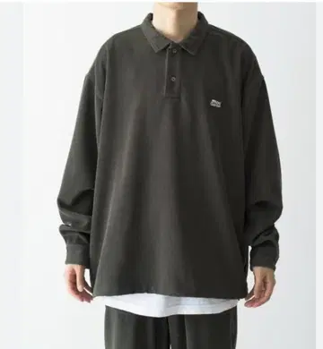 Abu Garcia CORDUROY POLO SHIRT 올리브 L