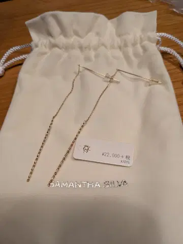 미사용 새상품 사만다 티아라 K10YG 롱 귀걸이