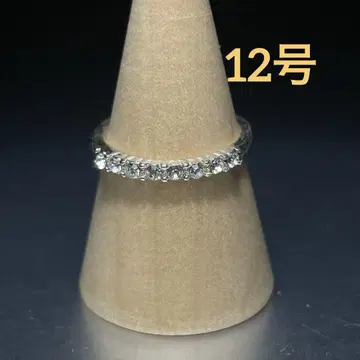 빈티지 패션 반지 실버 12호 스톤 하프 이터니티