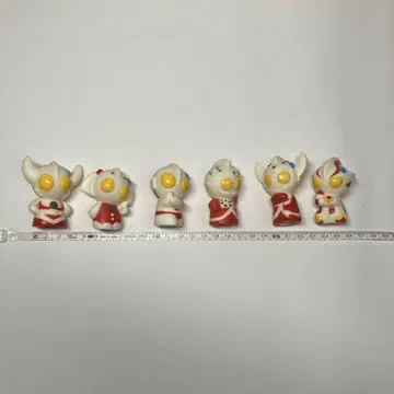 [미사용] M78 울트라맨 손가락 인형 단종 소프트 비닐 6체 세트