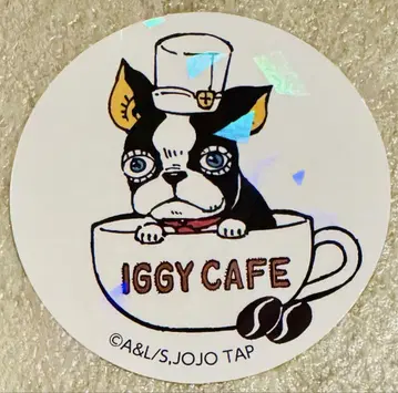죠죠월드 이기 카페 토니오의 특제 푸딩 키라키라 스티커 씰