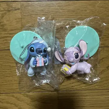 디즈니 크리스마스 오너먼트 스티치 피규어
