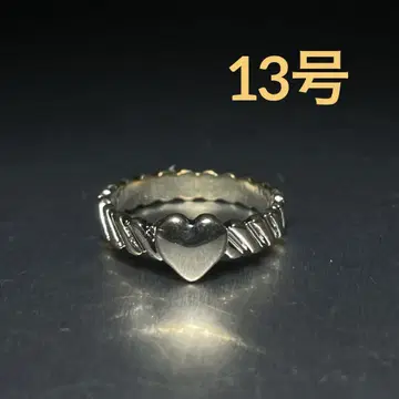 빈티지 패션 반지 실버 13호 하트 조각 큐트 반지