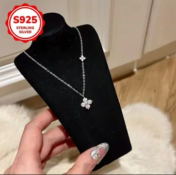 [미사용 새상품] S925 스털링 실버 꽃 모티브 목걸이