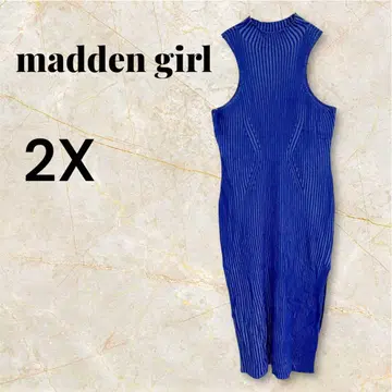 madden girl [2X] 니트 원피스 블루 파랑 롱 원피스