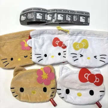 헬로키티 페이스 복조리 & 파우치 컬렉션 시라 한정판 컴플리트
