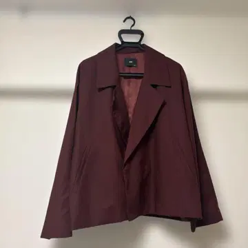 HARE 버건디 테일러드 자켓
