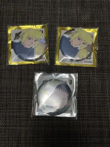 NARUTO 난자타운 캔뱃지 나미카제 미나토, 우즈마키 쿠시나
