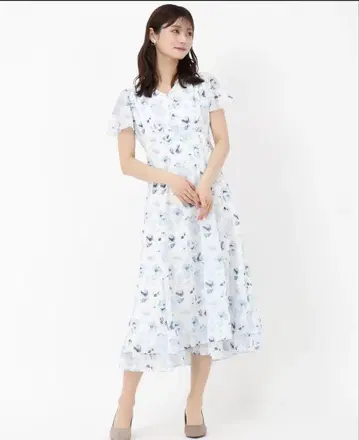 2025 S/S 신상 수채화 플라워 도비 도트 원피스