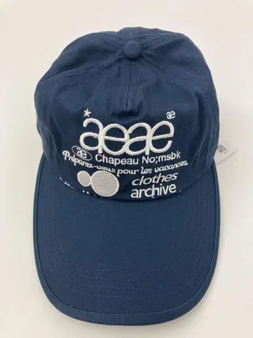 AEAE 자수 네이비 캡