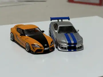 1/64 GTR34 90 수프라 커스텀품 와일드 스피드 2대 세트