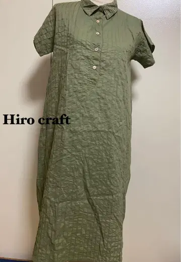 craft hiro 올리브 그린 셔츠 원피스