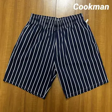 Cookman 쿡맨 스트라이프 셰프 팬츠 숏팬츠