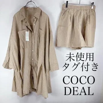 COCODEAL 코코딜 돌먼 빅 셔츠 x 큐롯 사이즈 2