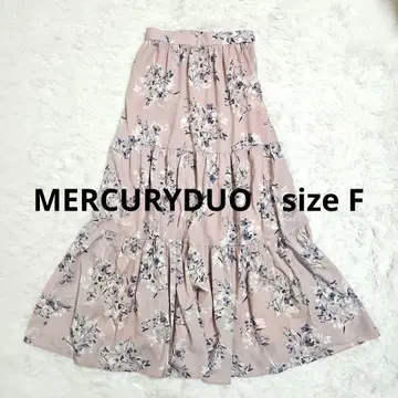 [MERCURYDUO] 빈티지 플라워 캉캉 스커트