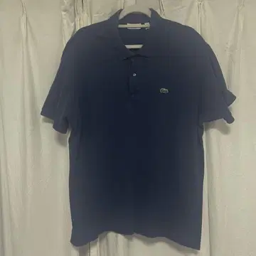 LACOSTE 네이비 CLASSIC FIT 피케 셔츠