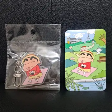 한국 한정 짱구는 못말려 피크닉 키링 IC 카드 스티커