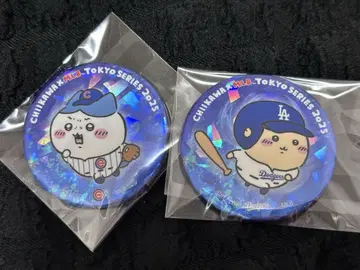 치이카와 x MLB 홀로그램 캔뱃지