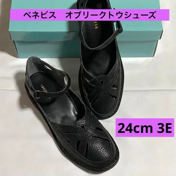 베네비스 오블리크 토 슈즈 24 cm 3E