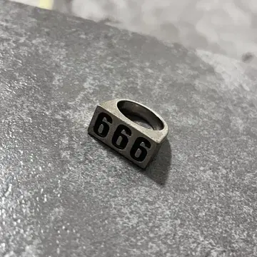반지 반지 실버 666 악마의 숫자 세키 아키오 y2k 봉고레링