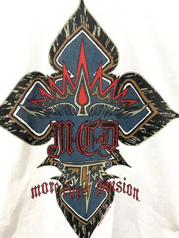 MORE CORE DIVISION 티셔츠 화이트 XL 사이즈 M.C.D