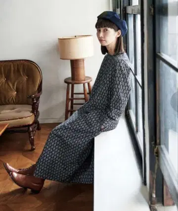 새상품 써니클라우드 다마스크 원피스 MP 나 린넬 펠리시모