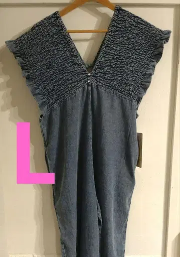 [새상품] 시마무라 데님 셔링 살로펫 LaxDanTia 중청 L