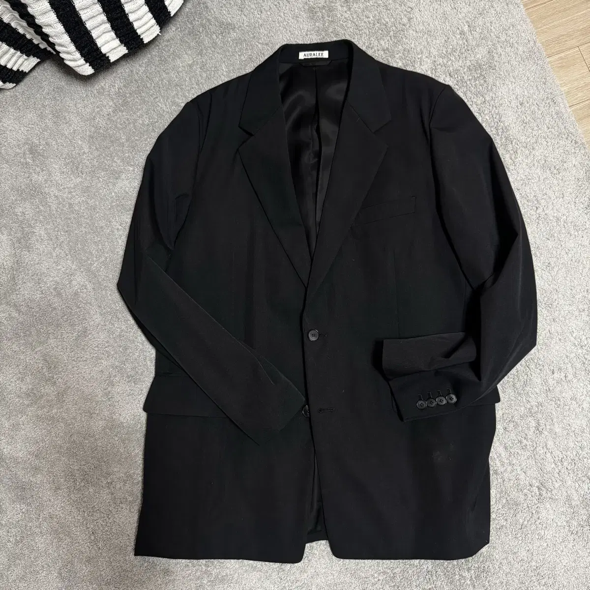 AURALEE | 오라리 Auralee Wool Silk Herringbone Coverall Size