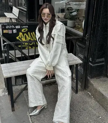 The Toe MADISON JACQUARD BLOUSON 화이트