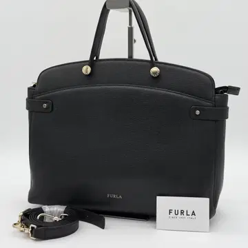 [ 새상품급 ] FURLA 아가타 핸드백 2way 숄더백 블랙 컬러