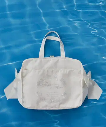 Maison de FLEUR 씨쉘 프린트 캐리온 백 아이보리