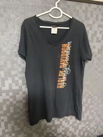 Harley Davidson V넥 티셔츠 Y2K