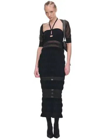 fetico 23ss STRIPEKNITDRESS